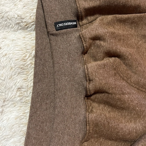 Members Only Brown Graphic Rick and Morty Hoodie Sweatshirt - Picture 4 of 7